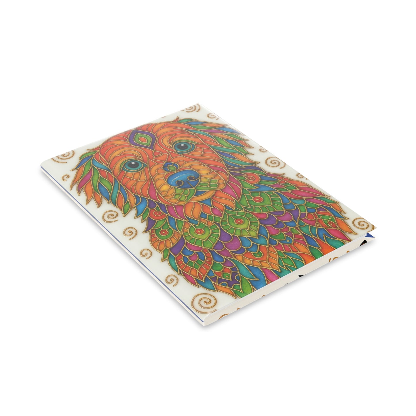 Dog Lover Hardcover Notebook, Puffy Journal for Pet Owners, Colorful Gift for Dog Lovers, Fun Dog Inspired Notepad, Celebrate Life in Color