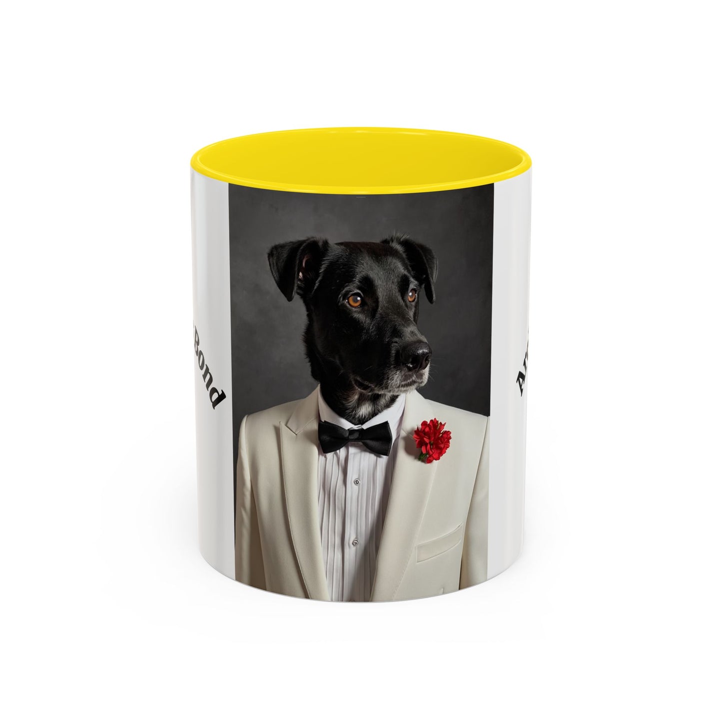 Stylish Dog Themed Coffee Mug, Personalized Coffee Cup, Dog Lover Gift, Funny Pet Mug, Unique Dog Owner Gift James Bond Dog Mug