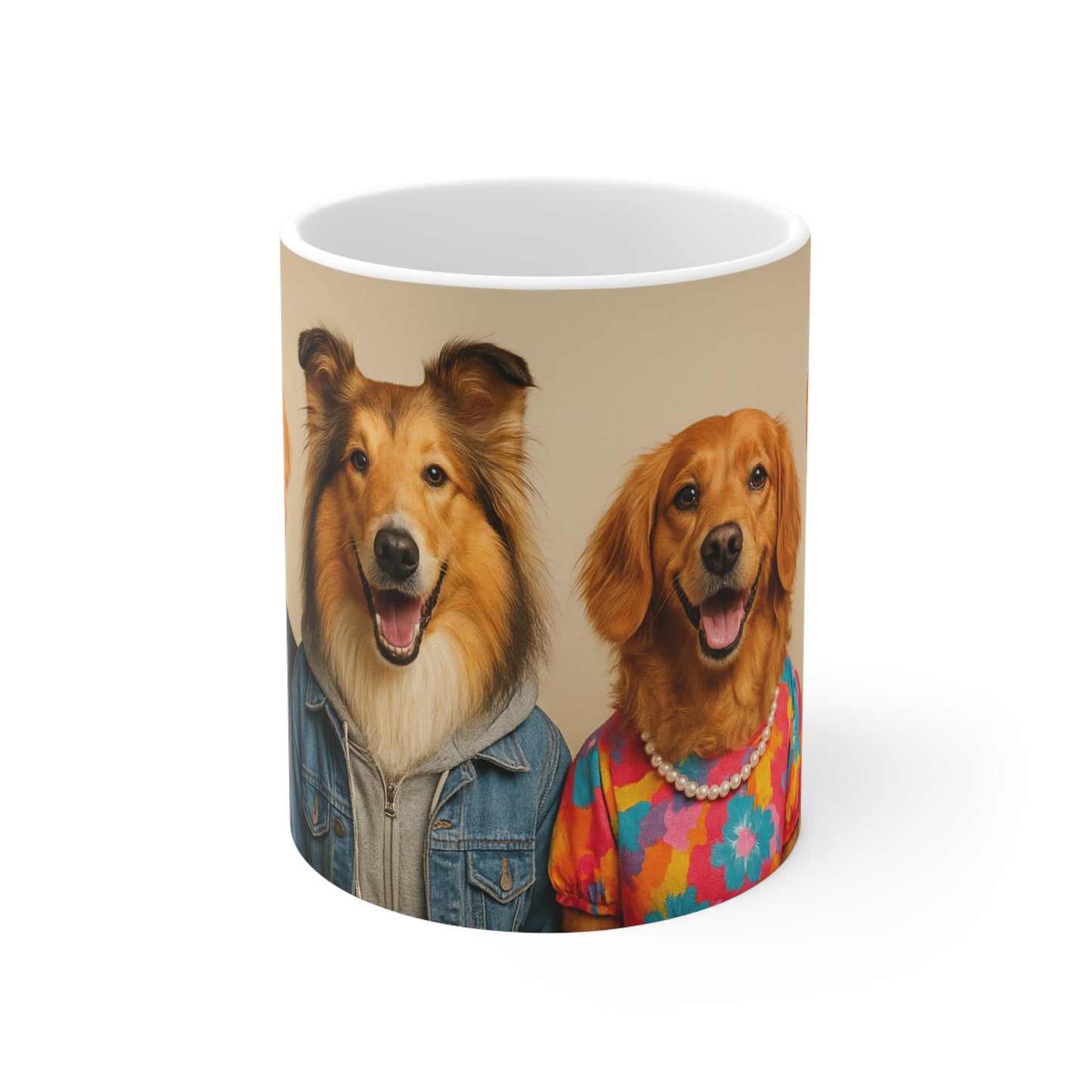 Dog Lovers Ceramic Coffee Cups, Funny Animal Mugs, Pet Owner Gifts, 11oz, 15oz, Cute Dog Design, Perfect for Birthdays, Funny Gift Ideas