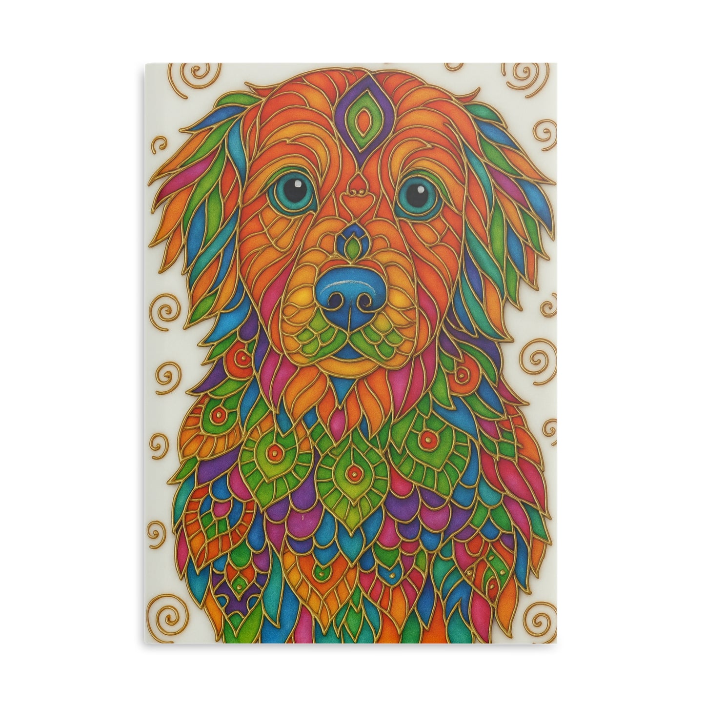 Dog Lover Hardcover Notebook, Puffy Journal for Pet Owners, Colorful Gift for Dog Lovers, Fun Dog Inspired Notepad, Celebrate Life in Color