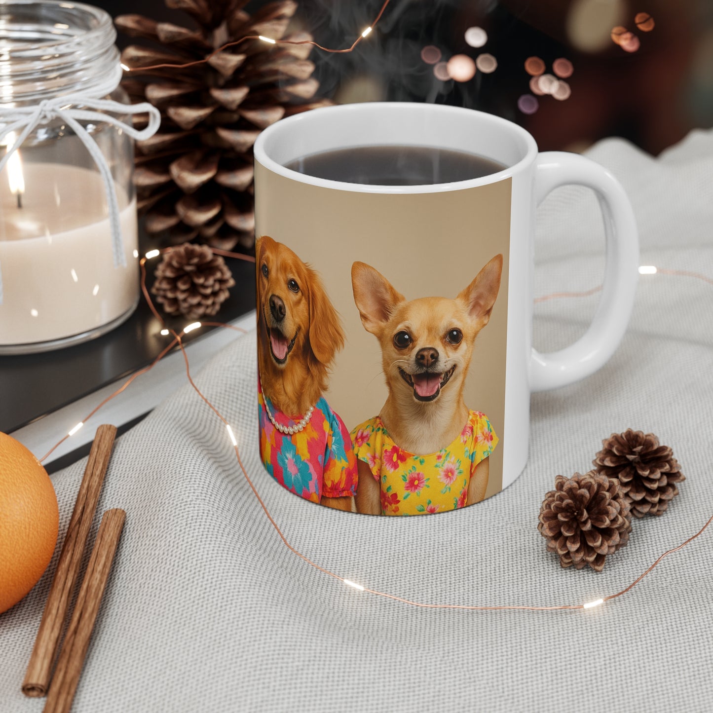 Dog Lovers Ceramic Coffee Cups, Funny Animal Mugs, Pet Owner Gifts, 11oz, 15oz, Cute Dog Design, Perfect for Birthdays, Funny Gift Ideas