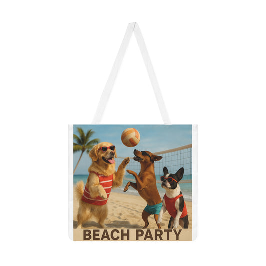 Dog Lover Beach Shoulder Tote Bag, Carry All Bag, Dog Mom Gift, Dog Dad Gift, Beach Bag Tote, Dog Lover Gift