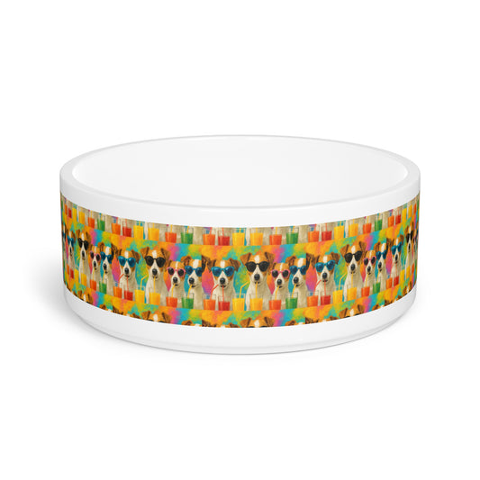 Colorful Dog Bowl, Vibrant Pet Dish for Dogs, Fun Pet Supplies, Dog Lover Gift, Colorful Pet Accessories, Unique Dog Food Bowl