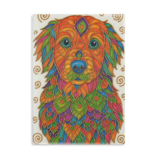 Dog Lover Hardcover Notebook, Puffy Journal for Pet Owners, Colorful Gift for Dog Lovers, Fun Dog Inspired Notepad, Celebrate Life in Color